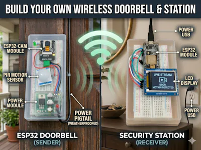 ESP32-CAM Smartdoor with Security Station