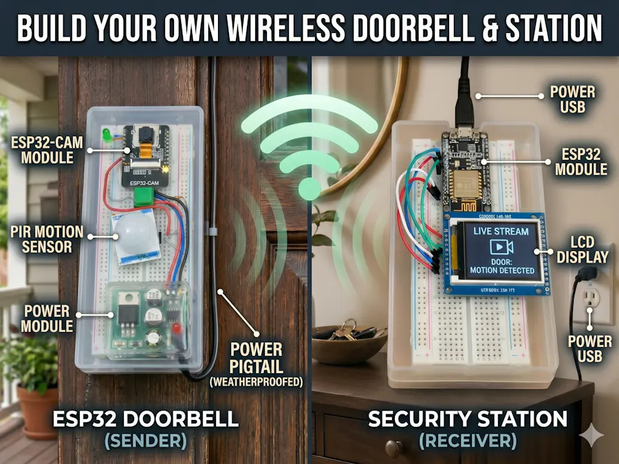 ESP32-CAM Smartdoor with Security Station