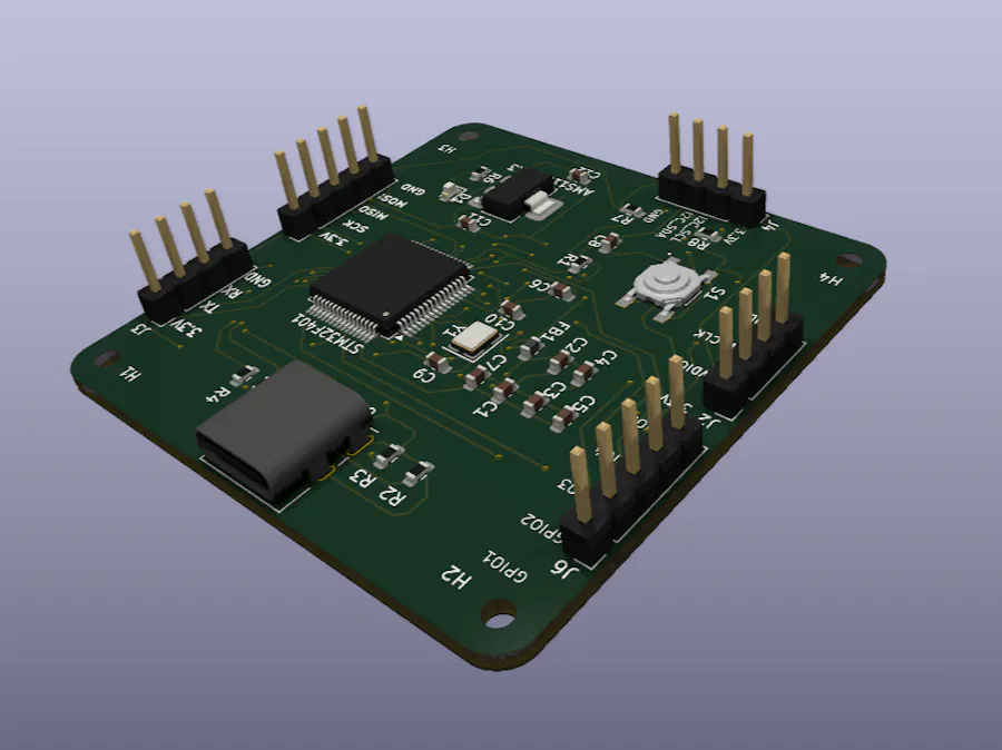 STM32F401 Custom Breakout PCB