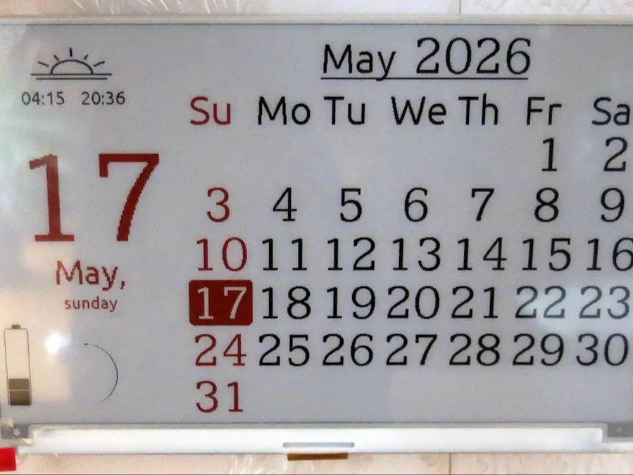 Simple wall calendar