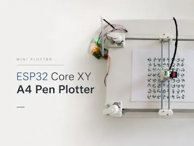 MiniPlotter - ESP32 CoreXY A4 Pen Plotter - Hackster.io
