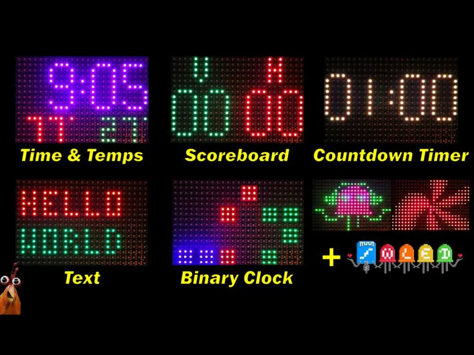 A DIY Matrix Clock, Scoreboard and More with Full WLED - Hackster.io