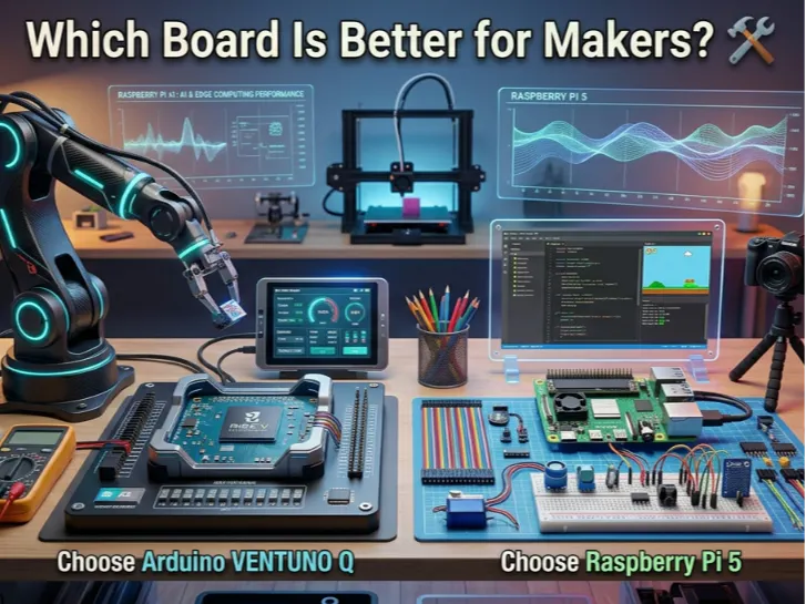 Arduino VENTUNO Q vs Raspberry Pi 5 for Edge AI Projects