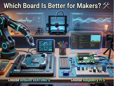 hackster.io - Arduino VENTUNO Q vs Raspberry Pi 5 for Edge AI Projects