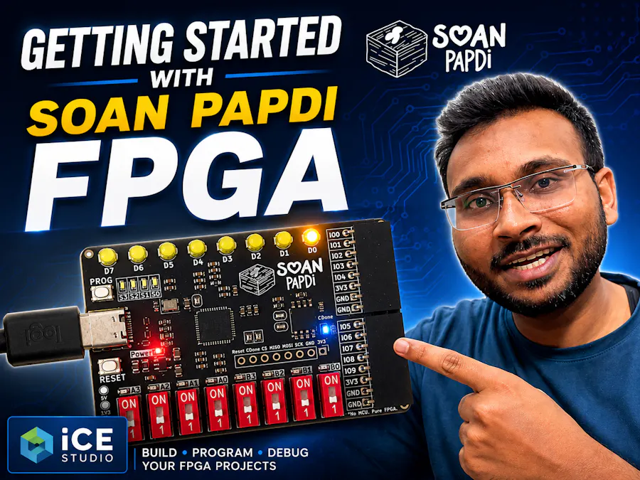 Getting started with the Soan Papdi FPGA + iCE Studio