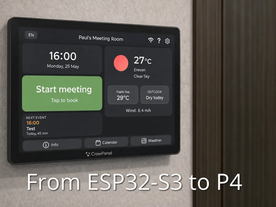 Smart Meeting Room Panel With Local Voice Control