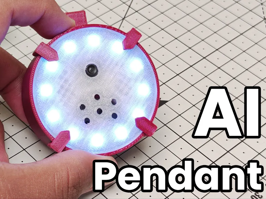 ESP32 AI Pendant with Camera and Voice Assistant
