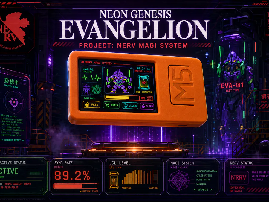 M5StickC Plus2 - Neon Genesis Evangelion Tamagotchi