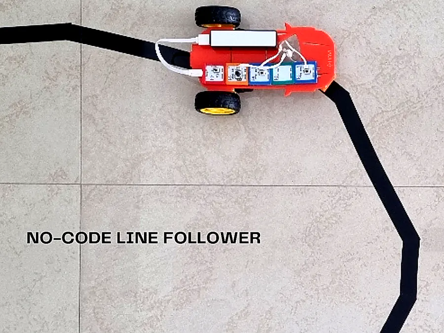 Build a No-Code Line Follower Robot Using Havi Elements