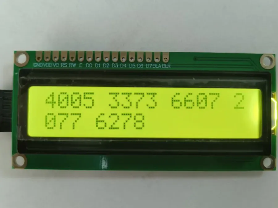 Using 74hc595 drive LCD1602