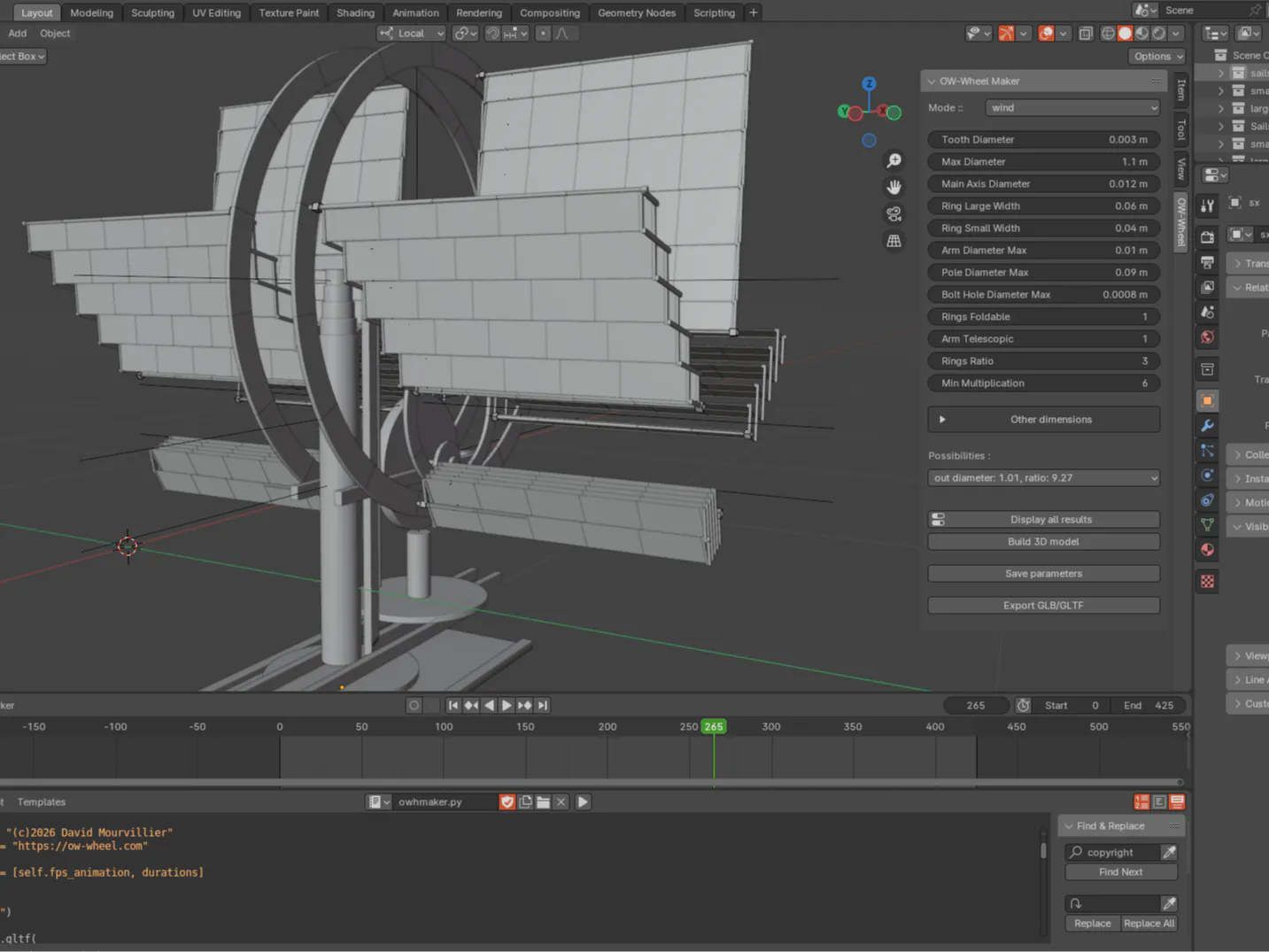 From Python script to 3D Web : a new wind turbine concept - Hackster.io