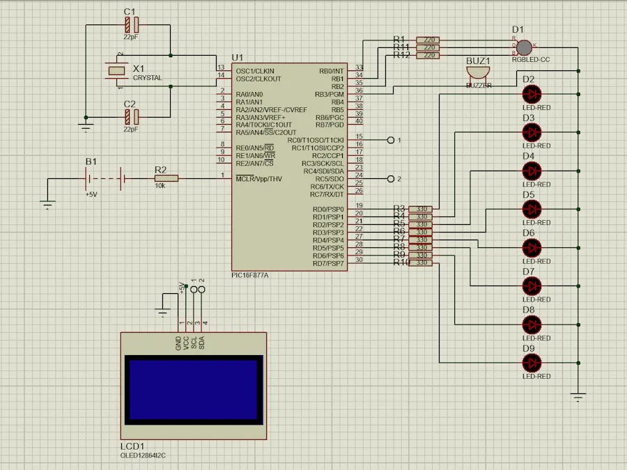 Smart LED Sequence Controller with OLED Display