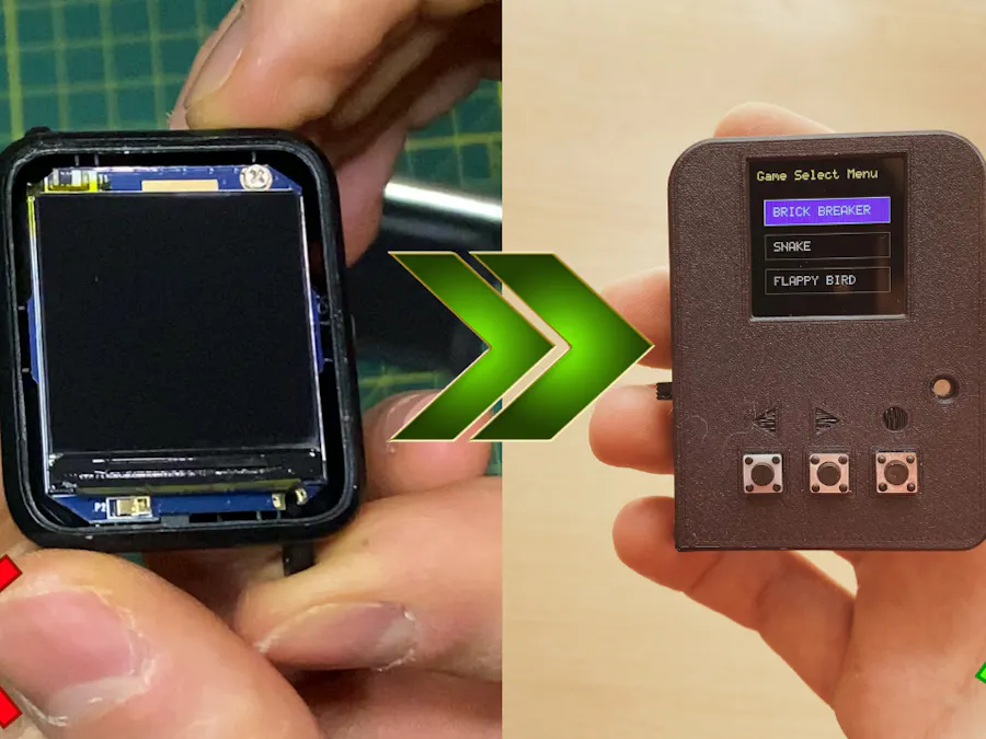 How to make a Game Console from Old Broken Smartwatch