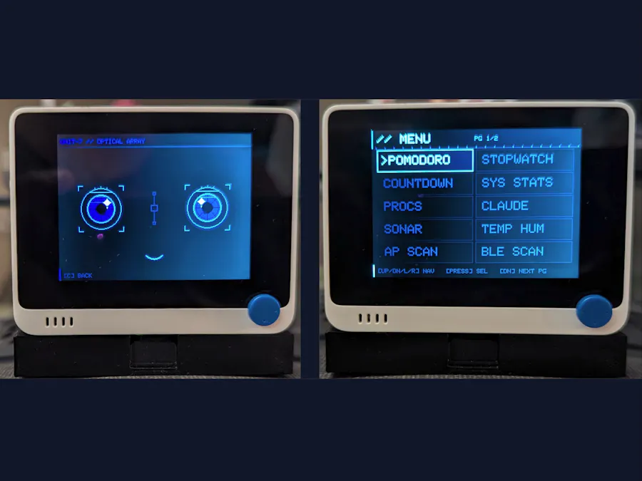 WioDeck - Cyberpunk Multi-Tool HUD for Wio Terminal