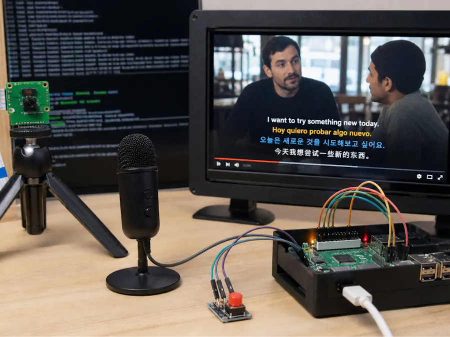Raspberry Pi AI Video Translation Kiosk for Multilingual Dem