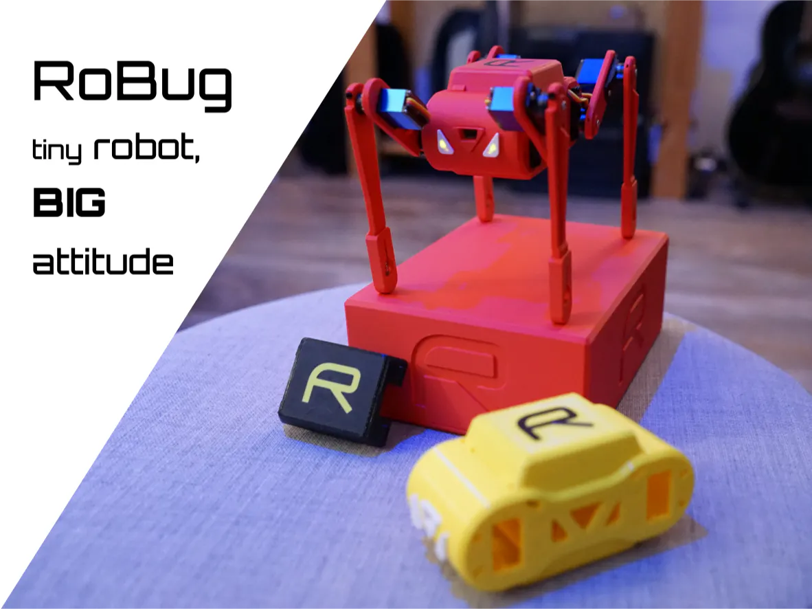 RoBug - tiny robot, big attitude - Hackster.io