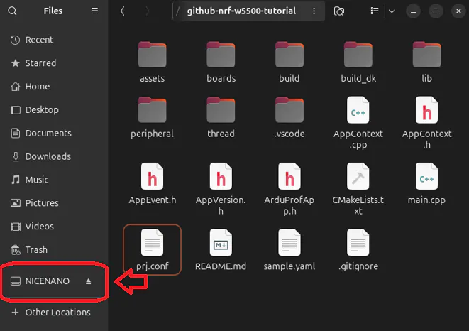 Drag and Drop UF2 file to disk
