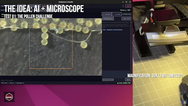 YouTuber Builds Edge AI Microscope with Jetson