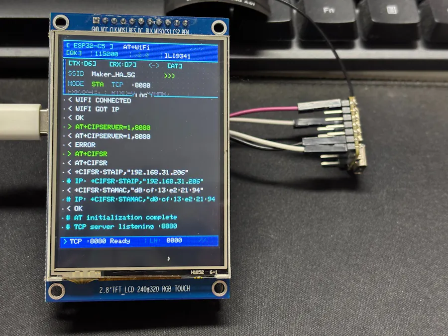 XIAO ESP32-C5 Dual-MCU: CYD + AT Wi-Fi