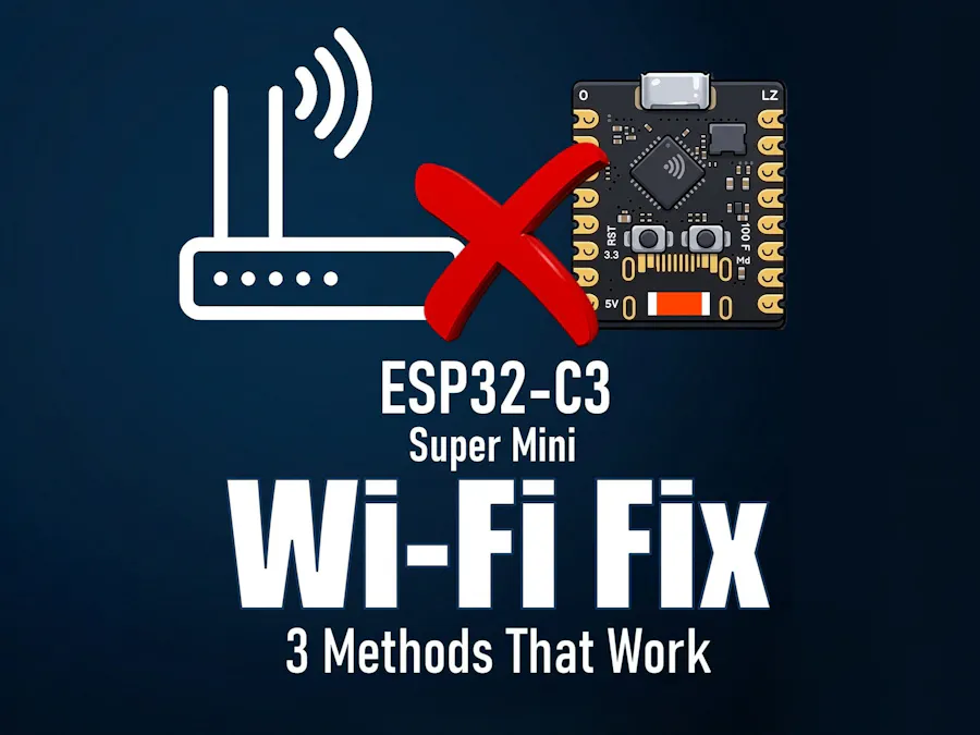 ESP32 C3 Super Mini WiFi Fix - 3 Methods That Work