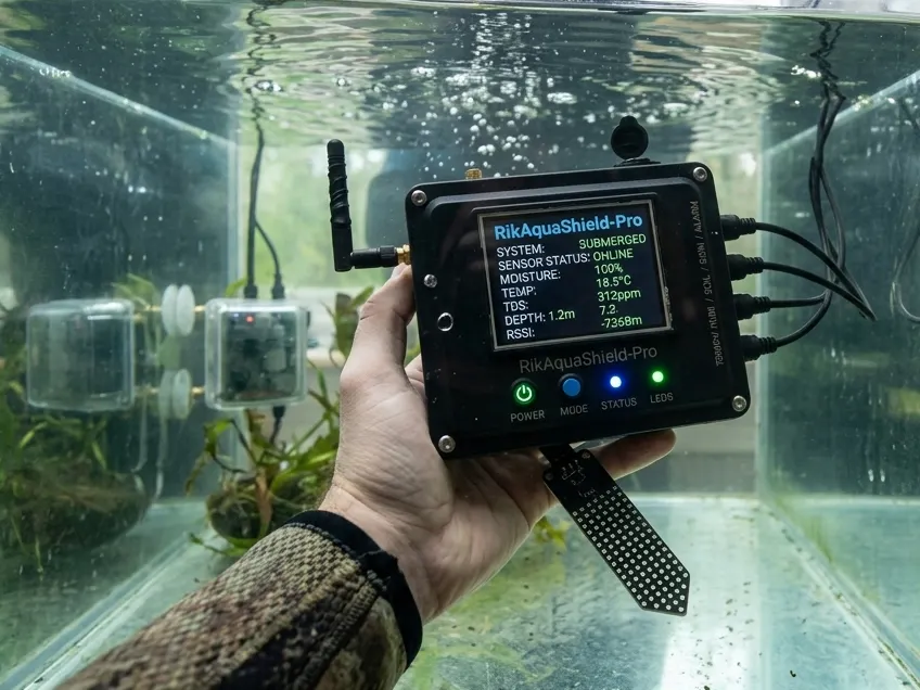RikAquaShield-Pro: Sub-20µA Solar Water Automation Node