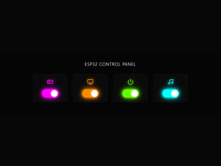 NeonGlow: Standalone ESP32 Web-Based Smart Control Panel
