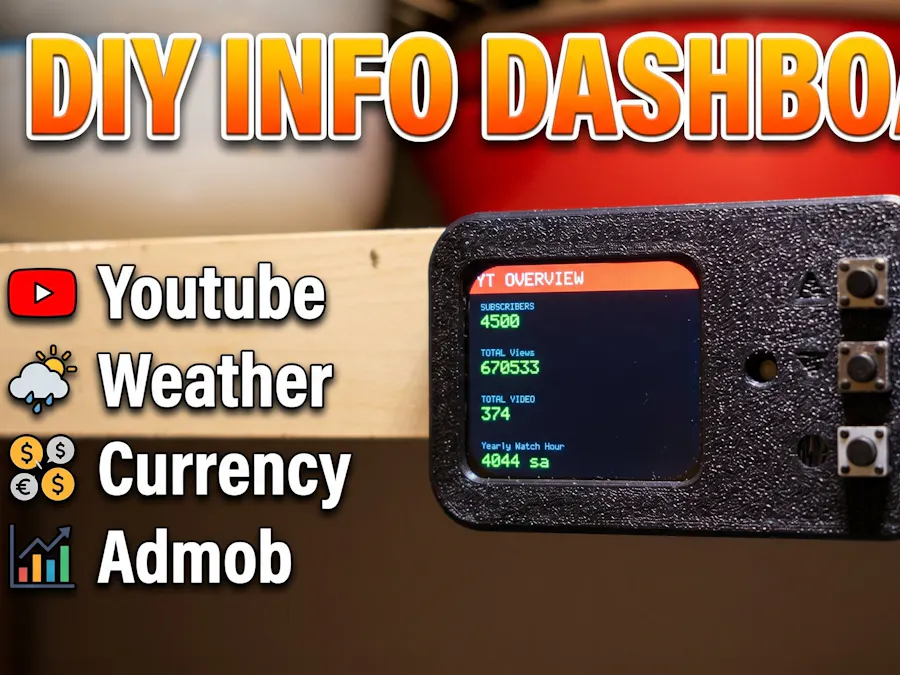 Custom ESP32-C3 Smart Info Dashboard