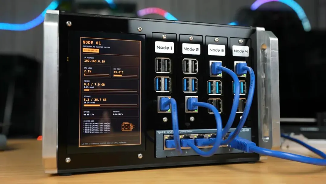 hackster.io - This Miniature Raspberry Pi Data Center Fits in the Palm of Your Hand