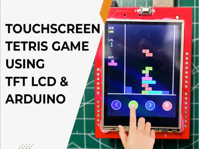 Touchscreen Tetris Game Using TFT LCD & Arduino