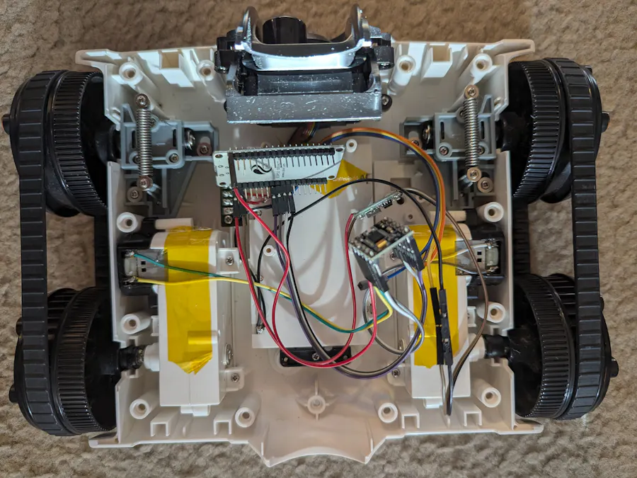 Reviving a Dead Rover Tank with an ESP32 and a Gamepad