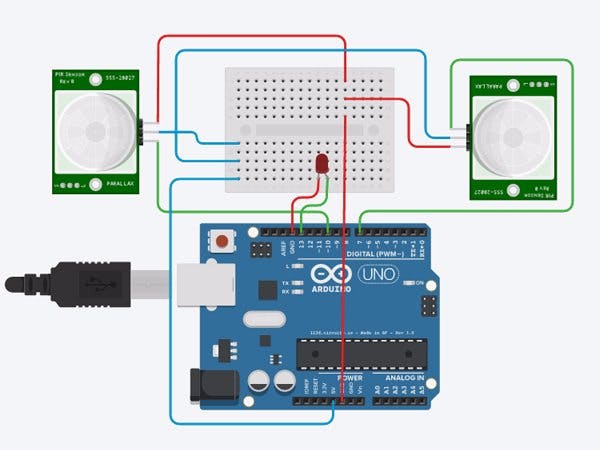 Car Counter using Arduino + Processing + PHP