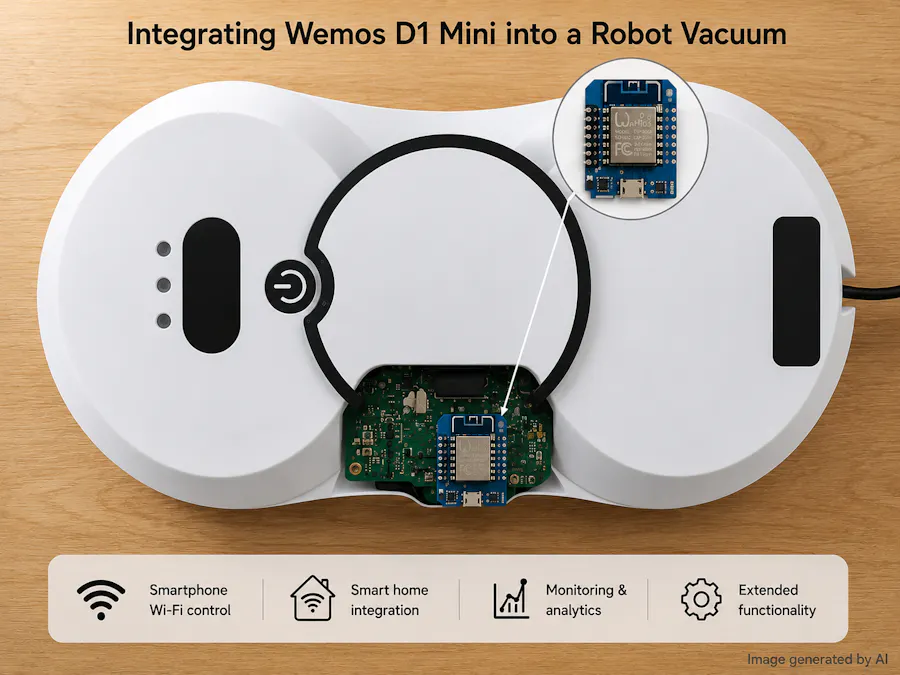 Upgrading a Window Cleaning Robot from IR Remote to Wi-Fi Co
