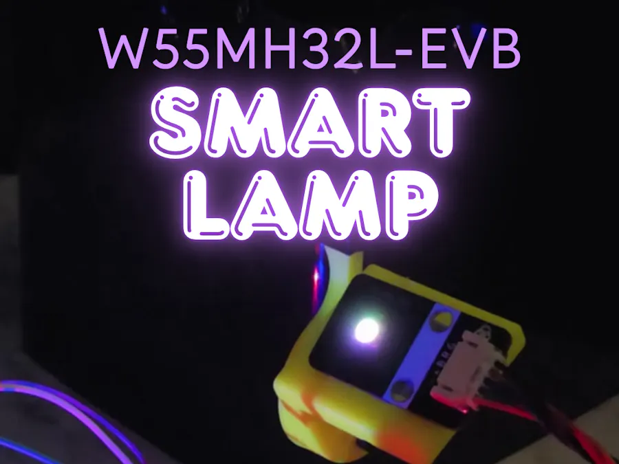 Smart Lamp on W55MH32L-EVB