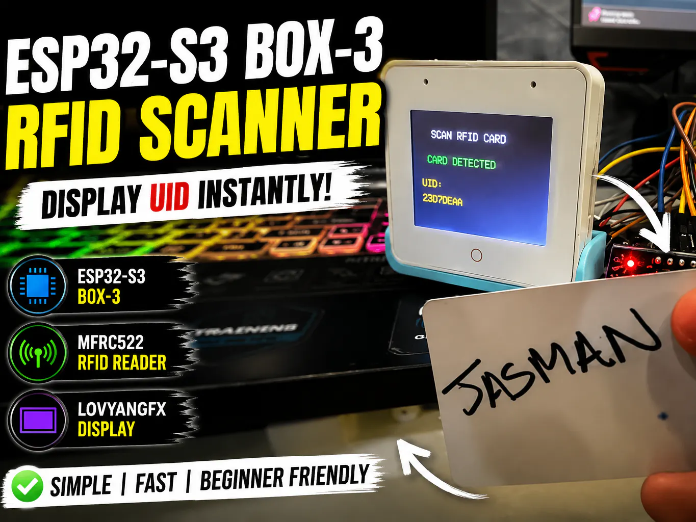 How to Interface MFRC522 RFID Reader with the ESP32-S3-BOX