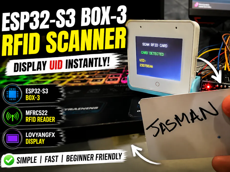 How to Interface MFRC522 RFID Reader with the ESP32-S3-BOX