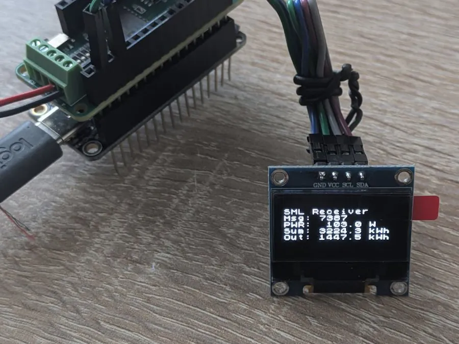 Simple SML Reader with OLED Display