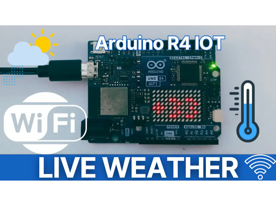 How to Display Live Local Temperature on the Arduino Uno R4