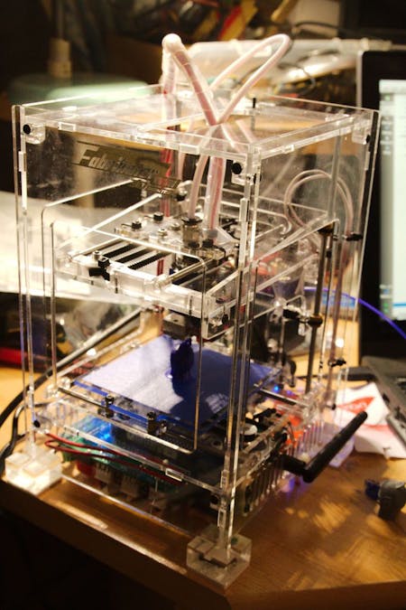 Mini 3D Printer From HobbyKing Running with CRAMPS Board