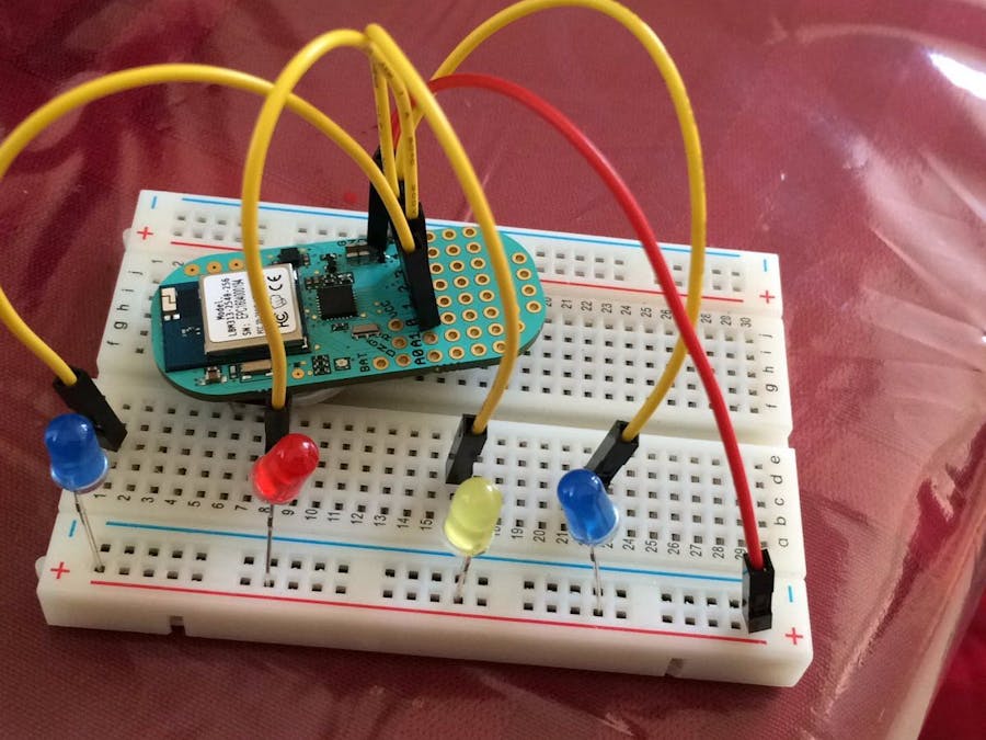 IoT- Turn on LEDs by sending email