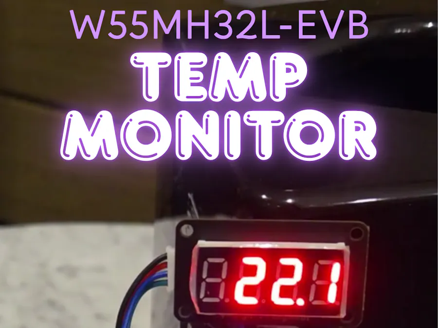 Temperature Monitoring on W55MH32L-EVB