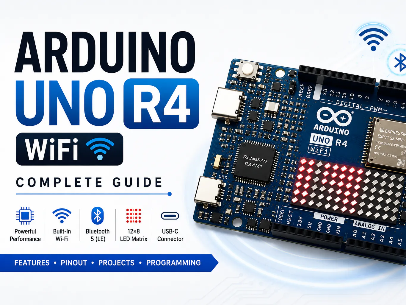 Arduino UNO R4 WiFi Complete Guide & Beginner Projects - Hackster.io