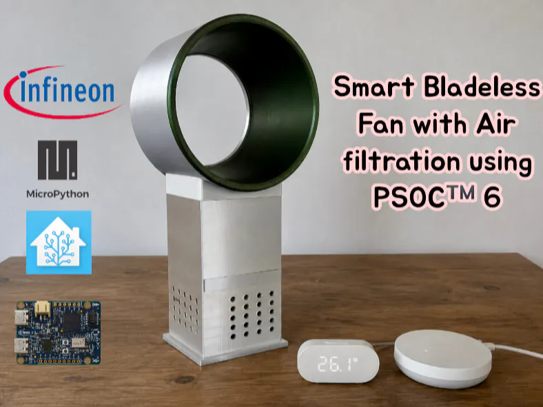 Smart Bladeless Fan with Air Purification & Home Assistant - Hackster.io