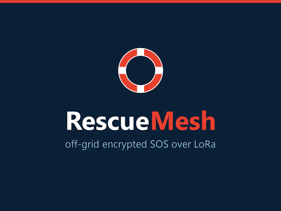 RescueMesh off-grid encrypted SOS system using M5Stack Cardputer and Raspberry Pi