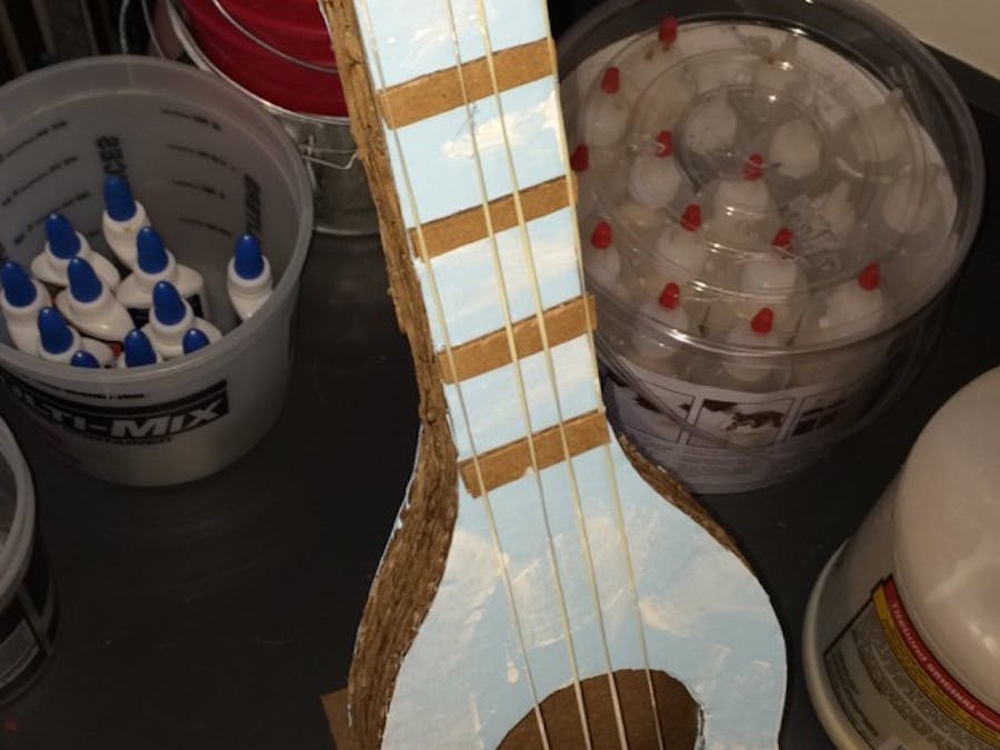 Cardboard Sensory Ukelele