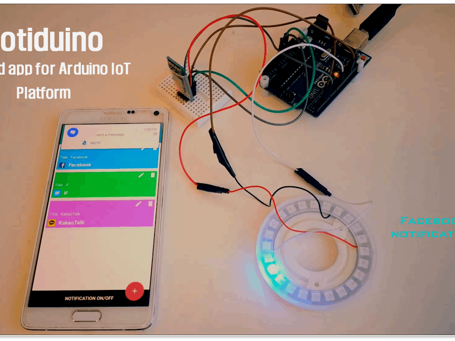Notification IoT Using NeoPixel and Smartphone