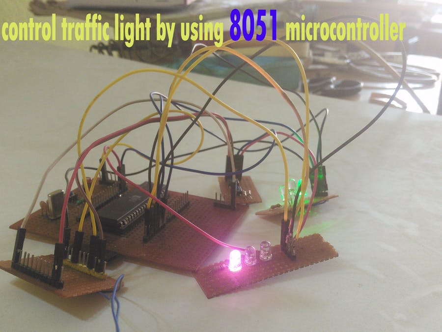 How To Control Traffic by Using 8051 Microcontroller