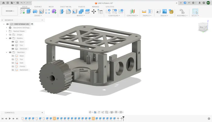 Autodesk Fusion 360 Chassis Modeling