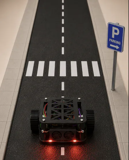 Arduino UNO Q Road Simulation Setup