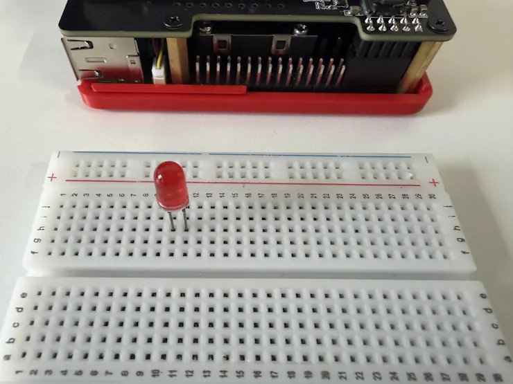 LED resistor breadboard Raspberry Pi