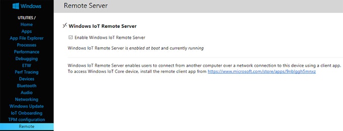 Habilitar Windows IO servidor remoto